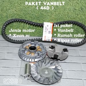 vanbelt vbelt + rumah roller + kipas roller yamaha xeon rc