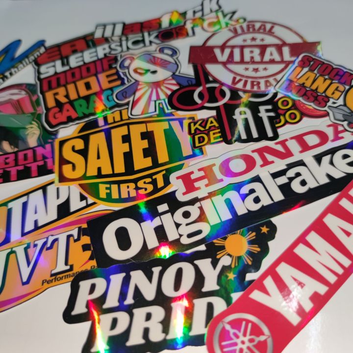 Thailook Motorcycle Hologram Vinyl Stickers 