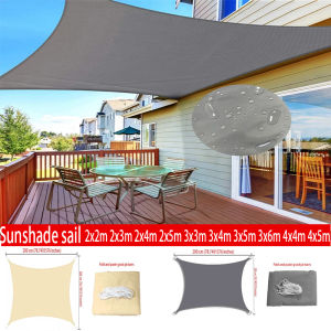 Outdoor Awnings Waterproof Sun Shade Sail Canvas Awning Rectangle Pool Sun-Shelter Sunshade Sail Garden Canopi For Terrace Car