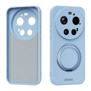 Liquid Silicone Soft Phone Case for Xiaomi 17 Ultra 17 Pro Max 17Pro for Magsafe Magnetic Rotate Bracket Protective Cover