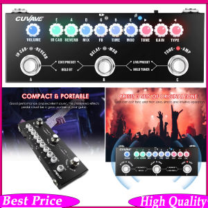 M-VAVE | M-VAVE Cube BABY Guitar Multi-Effects Pedal Delay Chorus Reverb Effects for Electric Guitar/Bass 8 IR Cabinet Rechargeable Pedal