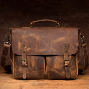 Mantime | Vintage Casual Leather Briefcase