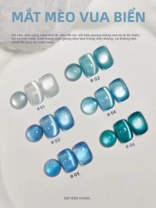 Hạt Nhũ Móng Tay Dạng Gel TC Green Ice Transparent Cat Eye 1-16 Chiếc Màu Hồng Lấp Lánh Kiểu Dáng Ly Rượu Ngọt Ngào