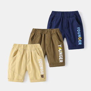 Quần Short Cotton Thường Ngày Mùa Hè Cho Bé Trai Cạp Vừa Quần Short Nam Trẻ Em Phong Cách Hàn Quốc Năm Điểm Quần Áo Trẻ Em