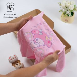 Váy bé gái My Melody đầm tay dài cho bé gái hoạ tiết dễ thương Bomines 2-12t 8- 36kg DTDMLDCV
