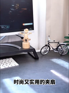 5 Speed Type-C Desk Clip Fan 3000RPM Turbo Strong Wind Portable Cooling Fan for Student Dorm & Office