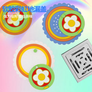 Hũ Che Mùi Hình Hoa Cỏ Màu Cầu Vồng Hai Trong Một Cho Nhà Tắm Phòng Tắm Thoát Nước Thông Thường Dụng Cụ Vệ Sinh Gia Dụng