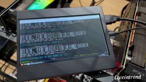 จอแสดงผล lcd 7นิ้ว IPS พร้อมกรอบอลูมิเนียม สําหรับ Windows Linux Mac raspberry Bitcoin 1024x600