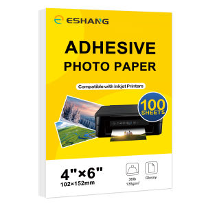 3R/4R/5R/A4 Printable Sticker Paper for Inkjet Printer Dries Quickly and Holds Ink Beautifully Paper Self-Adhesive Sheets