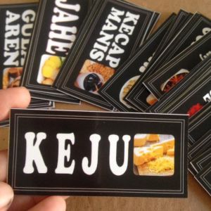 (KODE P6) STIKER BUMBU | LABEL BUMBU | STIKER DAPUR | NAMA | STIKER WATERPROOF | TAHAN AIR DAN MINYAK | STIKER GULA | KOPI | SUSU | TEH | TEPUNG | DAPUR