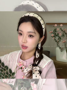 NING ZHOU | Dotted Bow Hair Hoop Headband