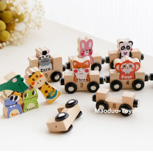 Magnetic Animal Train Educational Intellectual Wooden Toy