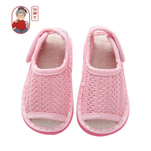 Handmade Soft Bottom Sandals for Babies And Toddlers Summer Indoor Shoes for Boys And Girls Kindergarten Childrens Slip-On Shoes