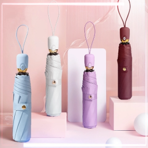 8-Bone Sunshade Sun Protection UV Protection Sun Umbrella For Women With High-End Feel Automatic Folding Dual-Use Sunny Umbrella