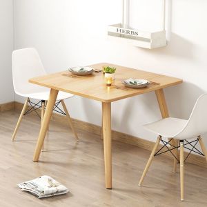 Multifunctional Square Table Nordic Wood Square Dining Table Study Computer Desk Dining Table Modern Simple Solid Wood Table