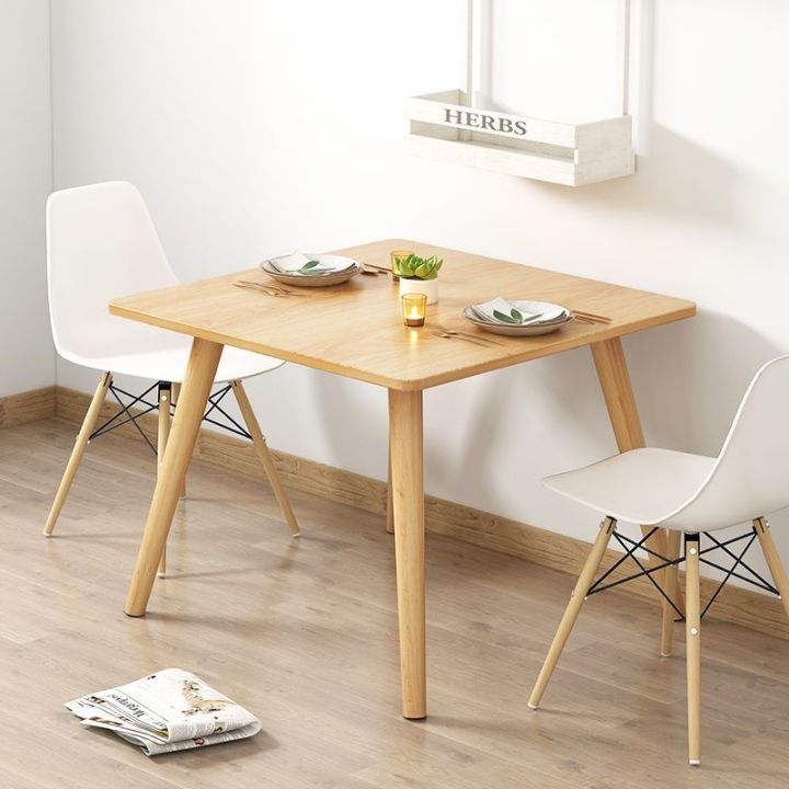 Square Panel Table Multifunctional Square Table Nordic Wood Square Dining Table Study ...