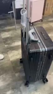 Kotak Perjalanan dengan USB: Koper Travel Aluminium Frame Anti Maling SUITCASE Luggage 20 TSA