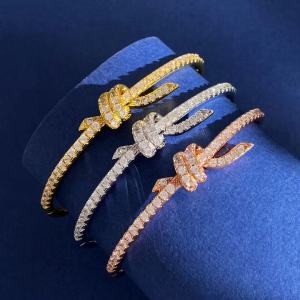 High Quality 925 Sterling Silver Classic Bow Bracelet High End Womens Jewelry Fashionable Luxury Banquet Wedding Gift