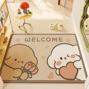 BEIAISI | Cartoon Anti-Slip Indoor Door Mat PVC Leather Washable