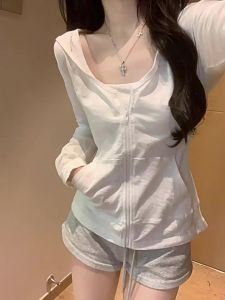 White Silk-Like Sun Protection Breathable Summer Womens Outerwear