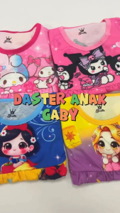 Daster Anak Perempuan Karakter Frozen & Sanrio Bahan Lycra Spandex Usia 3-9 Tahun [GABY]