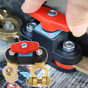 Car Battery Cut Off Switch Rotatable Disconnect Isolator Cut-off Power Cutoff Switch Car Battery Power Terminal Link Switch Off Parts