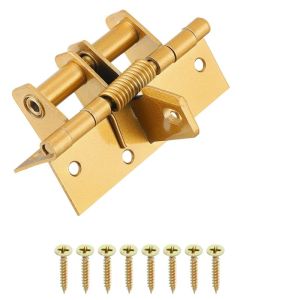 New 3 In 1 Automatic Self Closing Door Hinges with Positioning 90 Degrees Integrates Spring Hinge Door Closer and Door Stopper