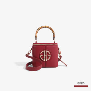 Original GHG Niche Style Light Luxury Brands New Chinese Style Bamboo Joint Box Bag Girls Mobile Phone Bag Crossbody Pouch