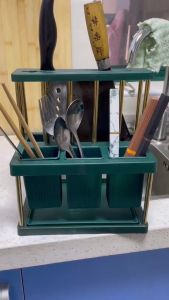 Kitchen Organizer Utensils Organizer Knife Holder Spoon and Fork Organizer Kitchen Storage Rack Chopstick Drainer Holder