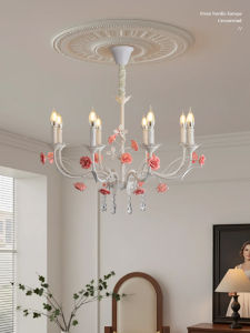 OUCHAO | French Creamy Simple Rustic Chandelier
