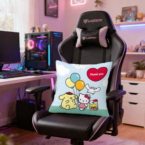 Sanrio | Sanrio HELLO kitty Pillow Covers Cartoon Sofa Decorative Home Double-sided Printing Short Plush Cushion Cover Christmas gifts