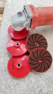 deli | 80mm 3 Inch Ceramic Tile Trimming Polishing Disc Grinding Wheel Marble Stone Cement Metal M10 Angle Grinder Grinding Disc