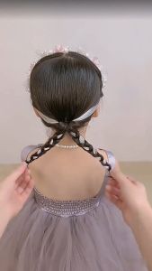 Baby Girls Princess Headbands Cute Floral Pearl Hair Hoop for Kids Hairstyle Tool Accessories Party Supplies