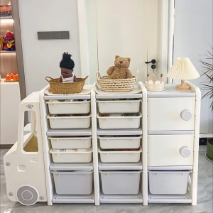 Kệ để đồ chơi cho bé nhựa nguyên sinh cao cấp Babypods hình xe ô tô
