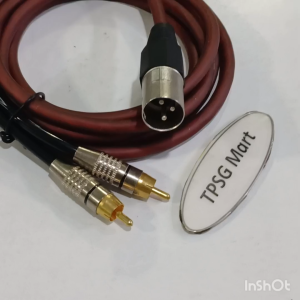 Cáp âm thanh XLR Canon ra 2 AV đực dài 2m / Chuẩn Canon Kim Đực