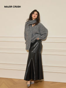 Retro Grey Flared Hem Set Dress