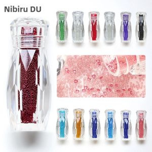 Hạt Cườm Pha Lê Nhiều Màu Trang Trí Móng Tay 6g Hạt Nhỏ Đá Trang Trí Móng 3D Đá Thủy Tinh