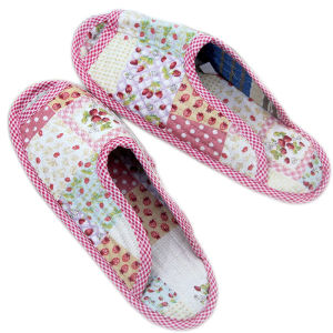 Patchwork Fabric Women Slippers