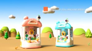 BabySkill ตู้คีบตุ๊กตาจำลอง ของขวัญสำหรับเด็ก เครื่องจับตุ๊กตา ตู้คีบตุ๊กตาขนาดใหญ่ เกมเครน ตู้คีบตุ๊กตา เครื่องกรงเล็บขนาดเล็ก