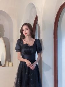 ❤Pang DuDu❤ Elegant Dress For Night Party Short Sleeve Lace Appliques Tulle Mermaid Long Sequin Dress Bridal Top Quality Party Gown evening dress long gown wedding gown
