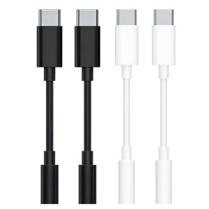 1/2/3/4pcs Type C to 3.5mm Aux Cable Audio Adapter for Headphones Converter Type C to 3.5mm Jack Earphone Lead