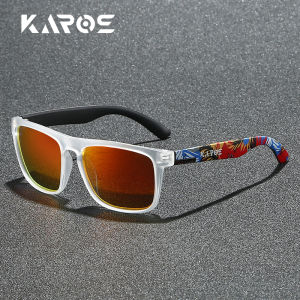 Karos Graffiti Polarized Sunglasses UV400 Protection Men Women Outdoor Driving Glasses Sports Eyewear for Baseball And Softball