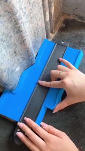 Thước sao chép hình dạng thước đo lấy góc đường viền thước chép hình hỗ trợ thi công lát gạch sàn gỗ