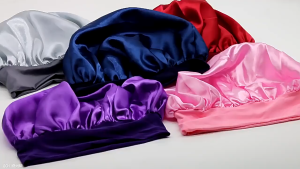 【🔥SG🔥】Extra Large Adjustable Satin Bonnet For Sleeping Silk Hair Bonnet With Tie Band For Women And Menfor Braids Curly Hair Locs