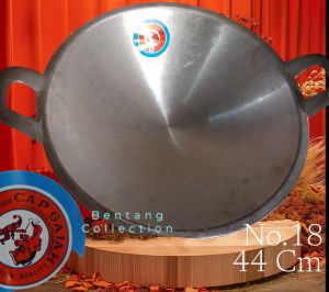 Wajan Katel Kuali Penggorengan Aluminium Super (No.10-26) Hight Quality Cap Gajah