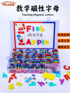Magnetic Alphabet Letters 26 Letters Upper And Lower Case Natural Decoding Magnetic English Word Building Toy for Primary School