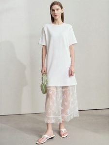AMII | Summer Casual Elegant T-Shirt and Dress Set