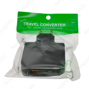 Foldable EU Plug Adapter With USB Port 4 in 1 Extension Socket Russia Spain Korea Travel Aadapters Power Converter AC Outlets