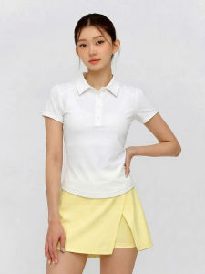 CJLINDF | Summer Ladies Short-sleeved Elasticized Cool Feeling Polo Shirt