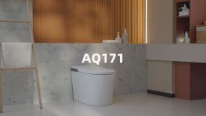 AQUATIZ Smart Toilet For Home Full-Automatic Toilet Bowl 4 Flushing modes Leg Sensor Fush Multiple Water Channels For Mixed Flushing Reduced Flushing Noise Warm Seat Function AQ171